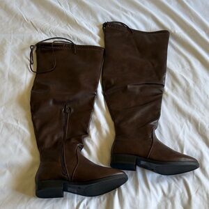 Brown Knee-High Women's Boots